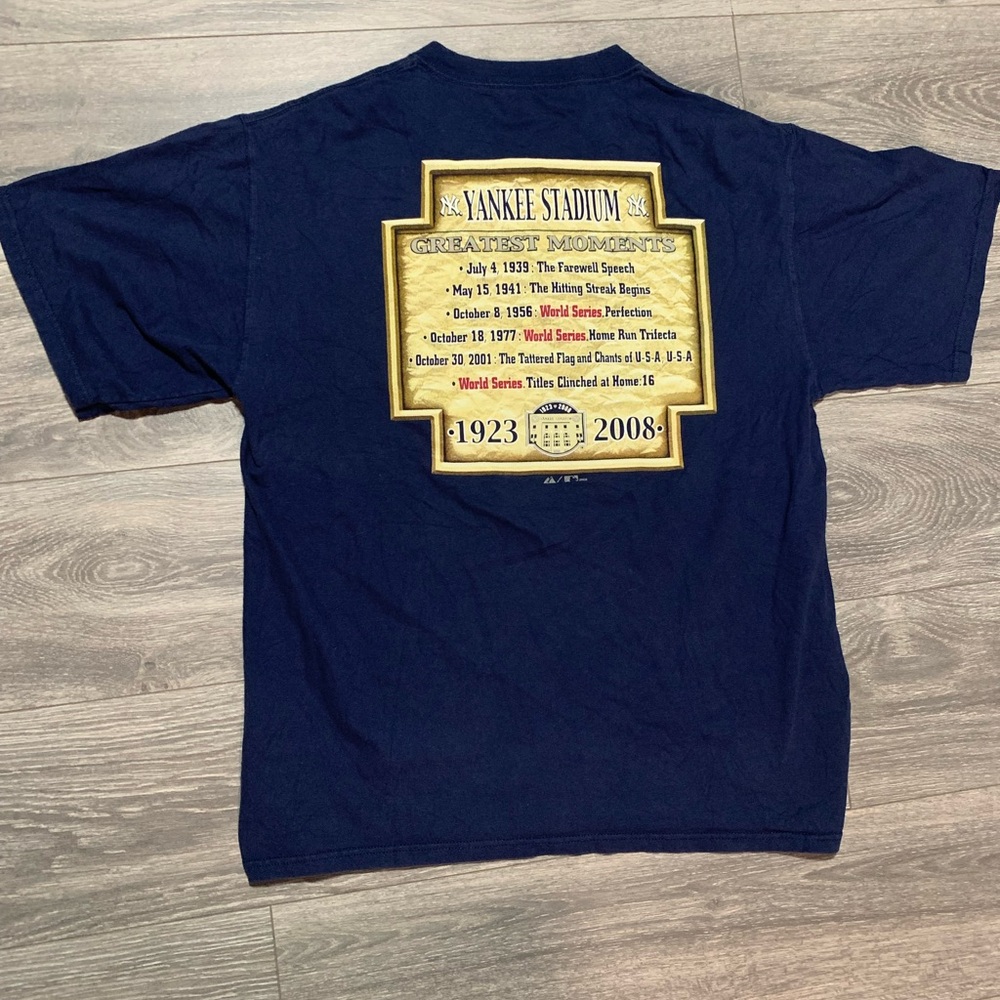 2008 New York Yankees Yankee Stadium Final Season Greatest Moments LG L Shirt